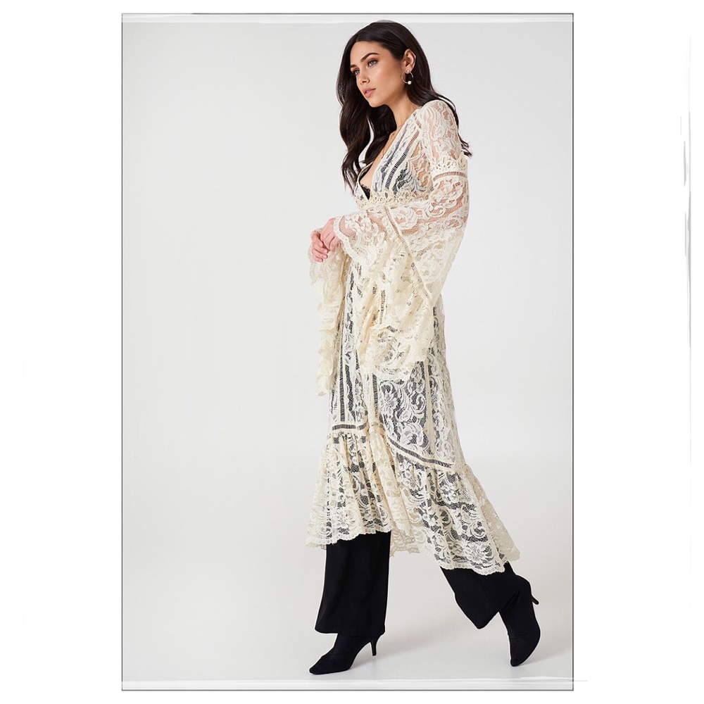 Free People Rhiannon Lace Kimono - Picture 4 of 5